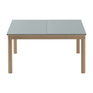 Table basse Couple 2 Plain 80x84x40 cm - Pale blue-oak - Muuto