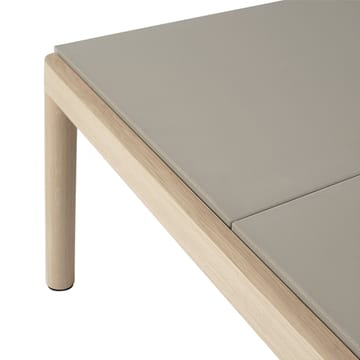 Table basse Couple 2 Plain 80x84x40 cm - Taupe-oak - Muuto