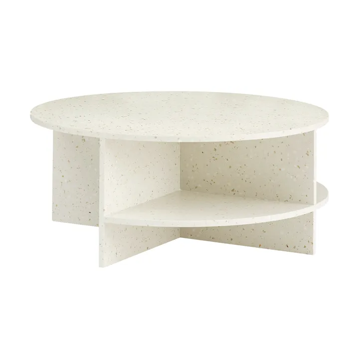 Table basse Halves - Off-white-terrazzo, Ø85 cm - Muuto