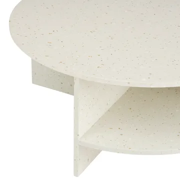 Table basse Halves - Off-white-terrazzo, Ø85 cm - Muuto