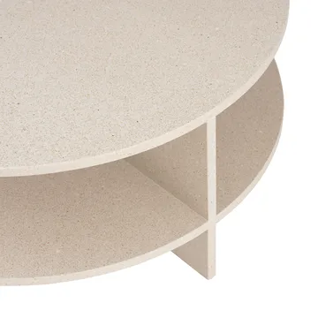 Table basse Halves - Taupe clair-terrazzo, Ø85 cm - Muuto