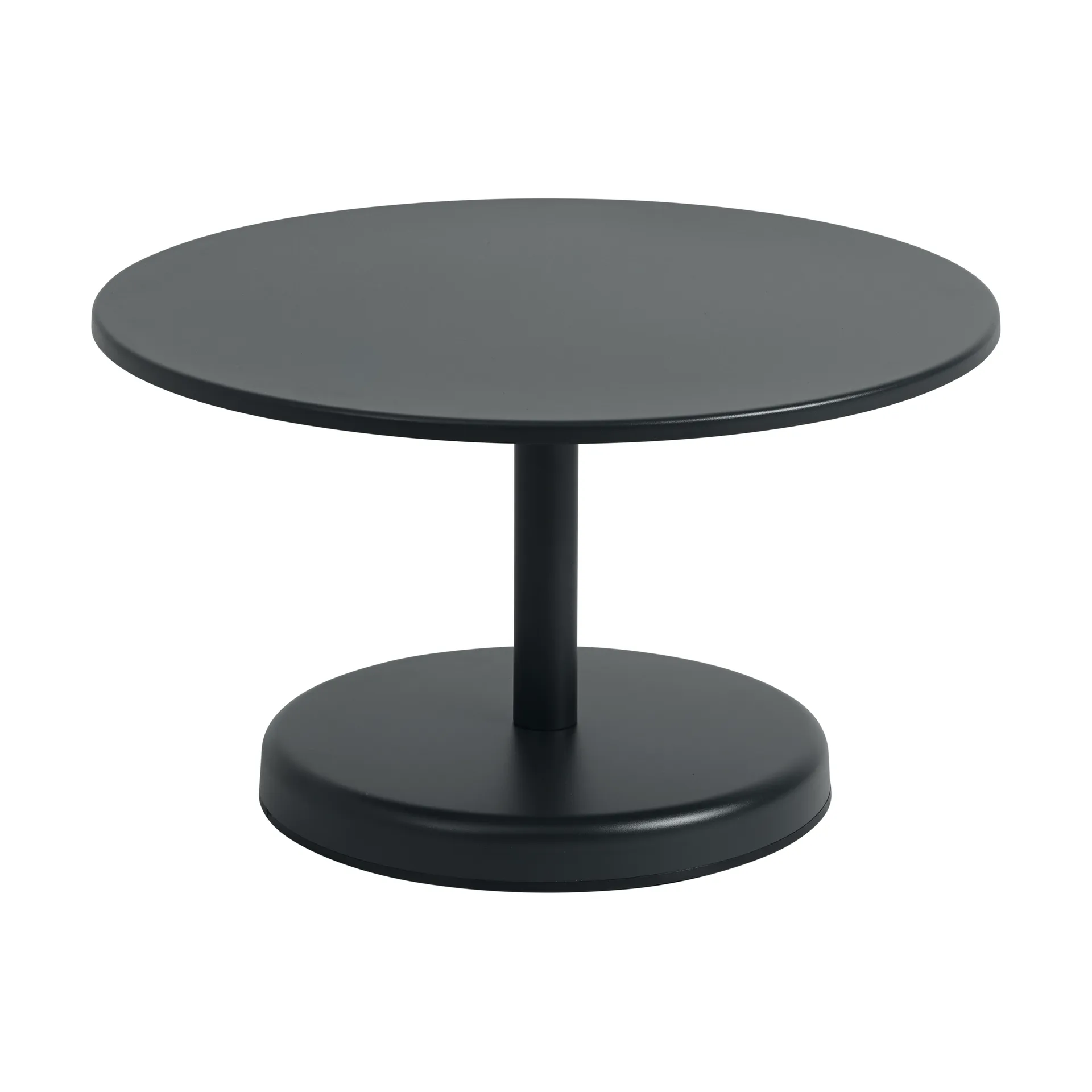 Table basse Linear Steel, Anthracite black, Ø70x40 cm Muuto