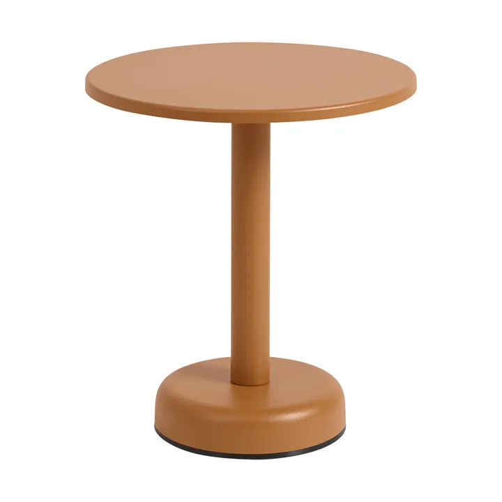 Table basse Linear Steel - Burnt orange, Ø42x47 cm - Muuto