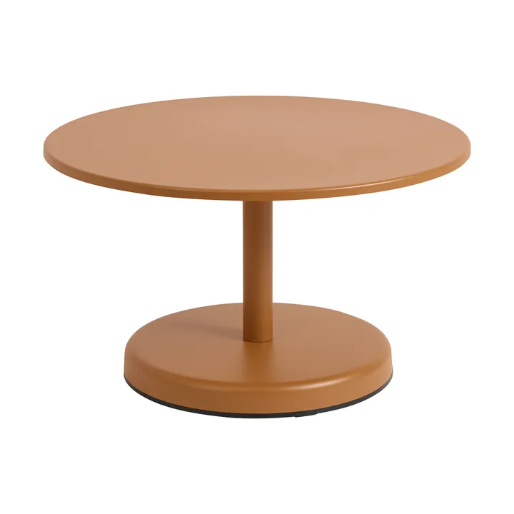 Table basse Linear Steel - Burnt orange, Ø70x40 cm - Muuto