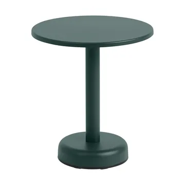 Table basse Linear Steel - Dark green, Ø42x47 cm - Muuto
