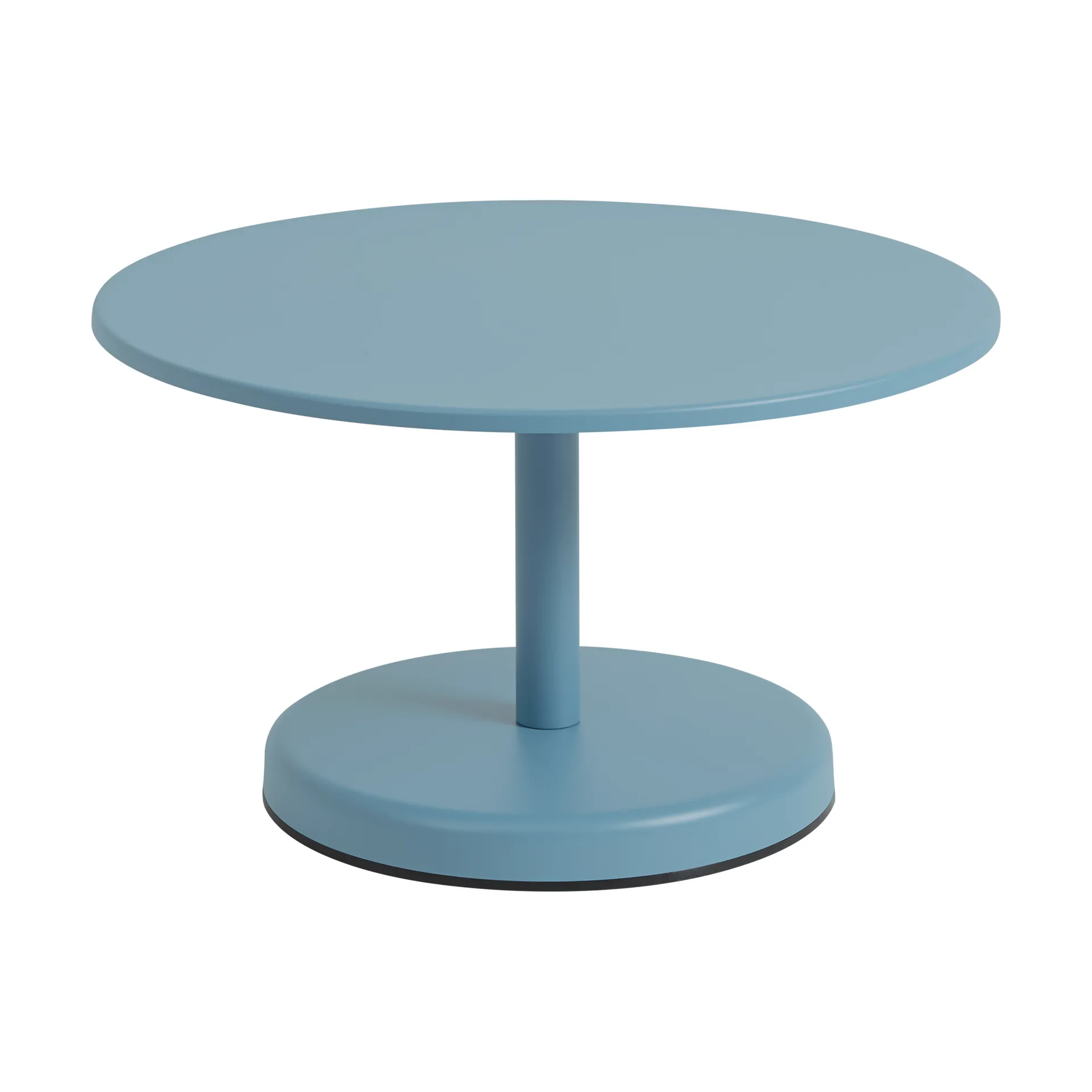Table basse Linear Steel, Pale blue, Ø70x40 cm Muuto