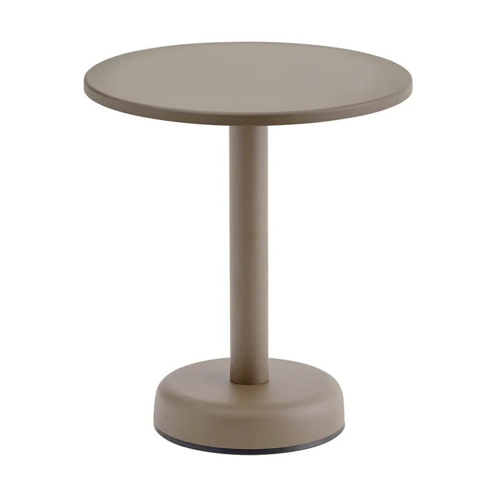 Table basse Linear Steel - Taupe, Ø42x47 cm - Muuto
