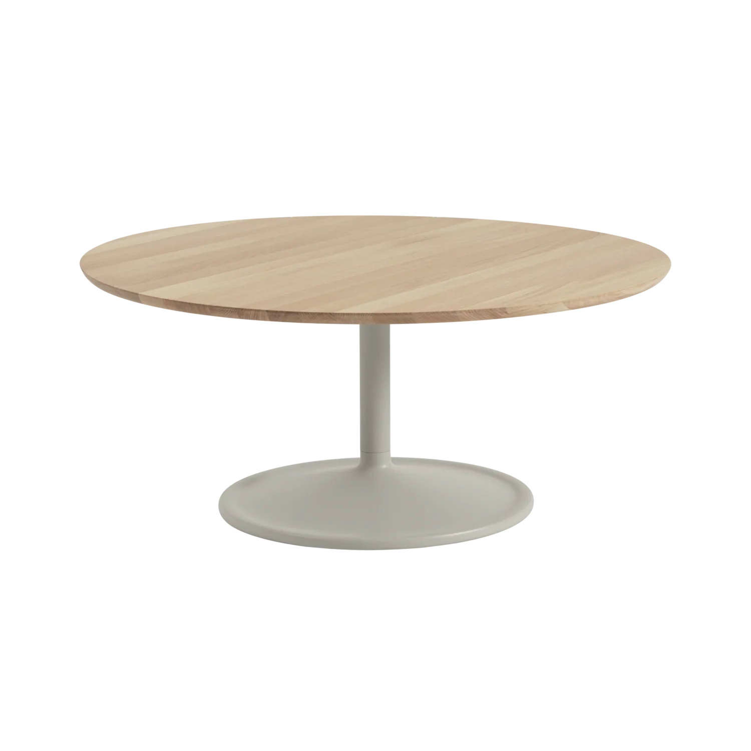 Table basse Soft Ø95 cm, Solid oak-grey Muuto