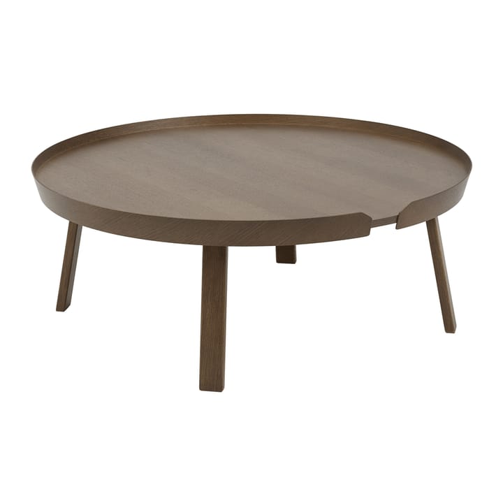 Table d'appoint Around extra large - Brun foncé tacheté  - Muuto