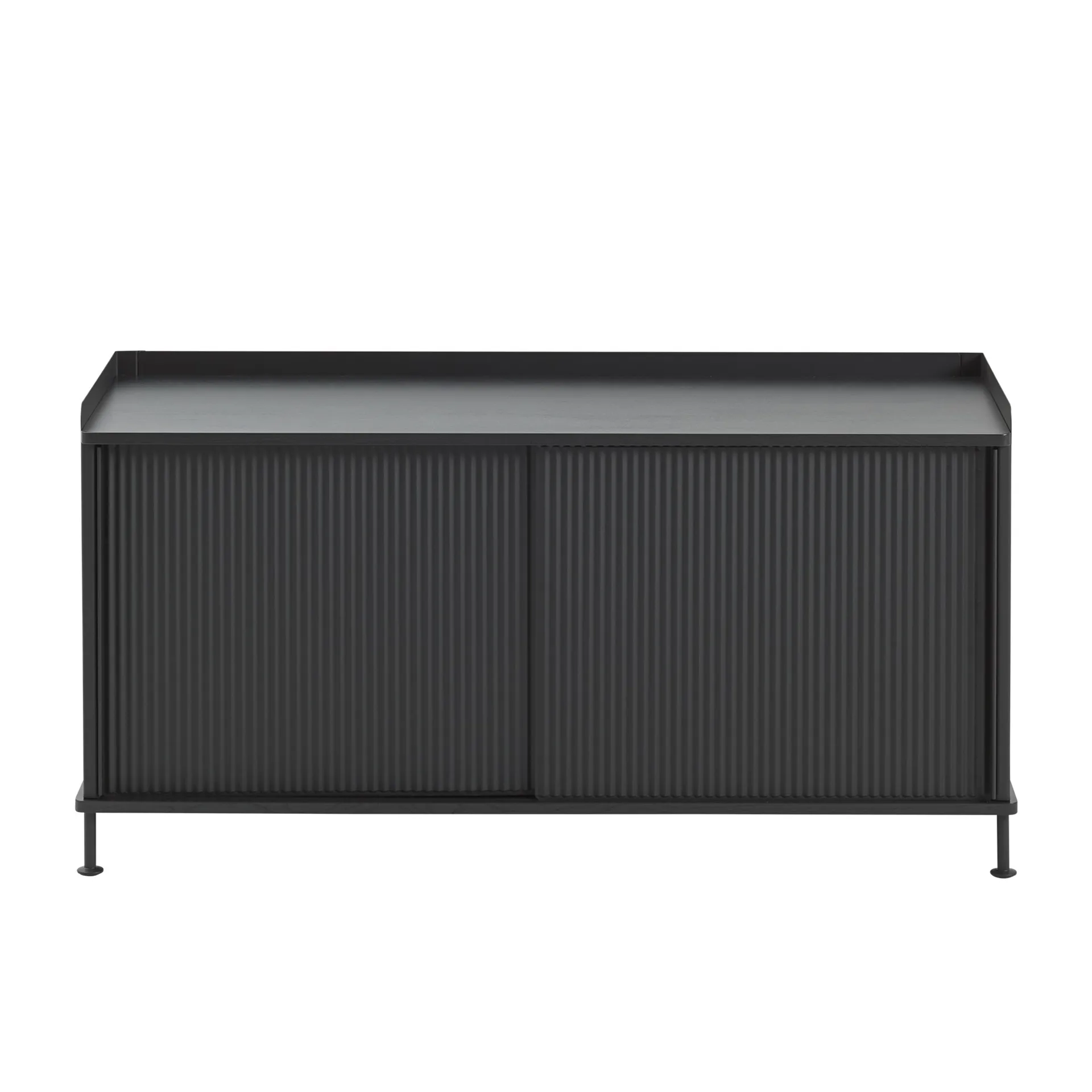 Table d'appoint Enfold, basse 125x45x63 cm, noir, noir Muuto