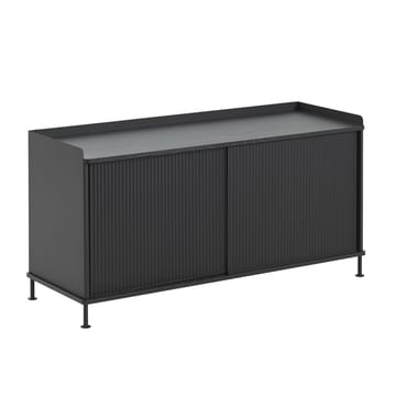 Table d'appoint Enfold, basse 125x45x63 cm - noir, noir - Muuto