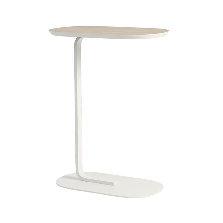 Table d'appoint Relate H: 73,5 cm - Oak veneer-Offwhite - Muuto