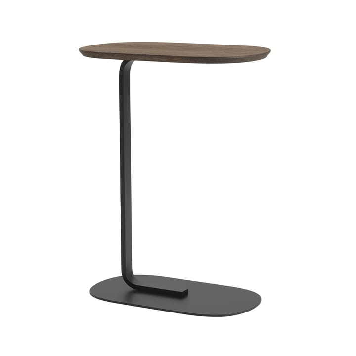 Table d'appoint Relate H: 73,5 cm - Smoked oak-Black - Muuto