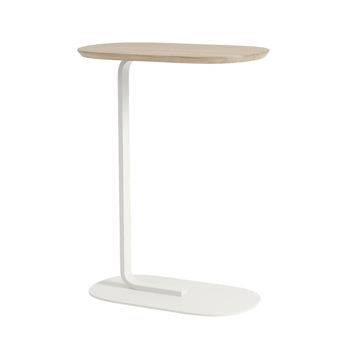 Table d'appoint Relate H: 73,5 cm - Solid oak-Offwhite - Muuto