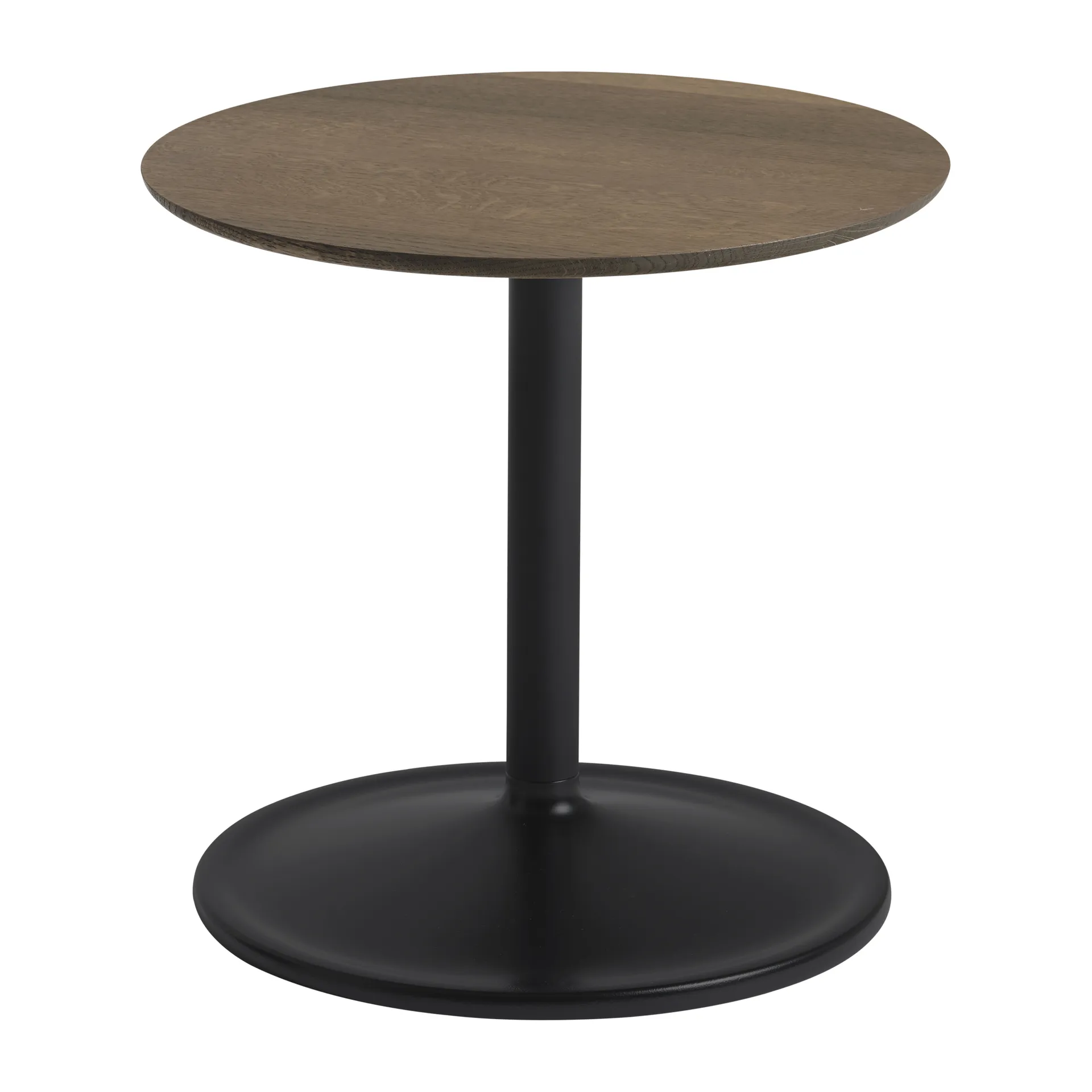 Table d'appoint Soft 40 cm, Solid smoked oak-black Muuto