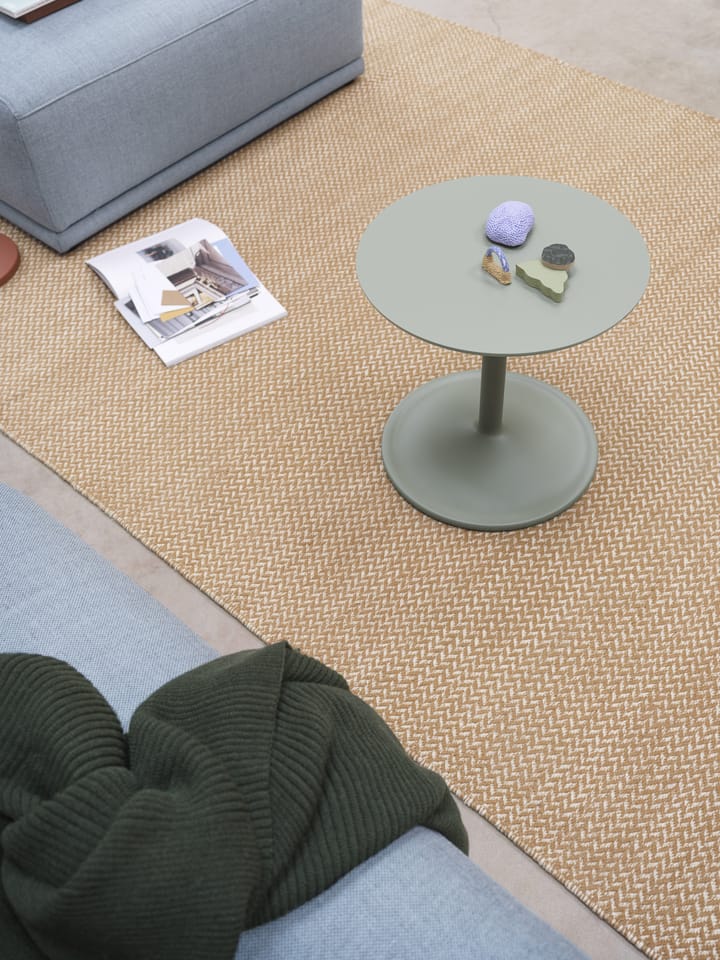 Table d'appoint Soft 45x45cm - Dusty green laminate H: 40 cm - Muuto