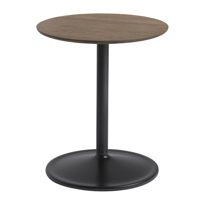 Table d'appoint Soft 48 cm - Solid smoked oak-black - Muuto