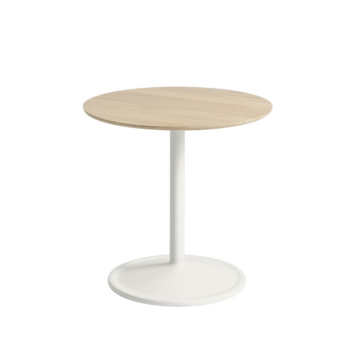 Table d'appoint Soft Ø48cm - Oak-Off white H: 48 cm - Muuto
