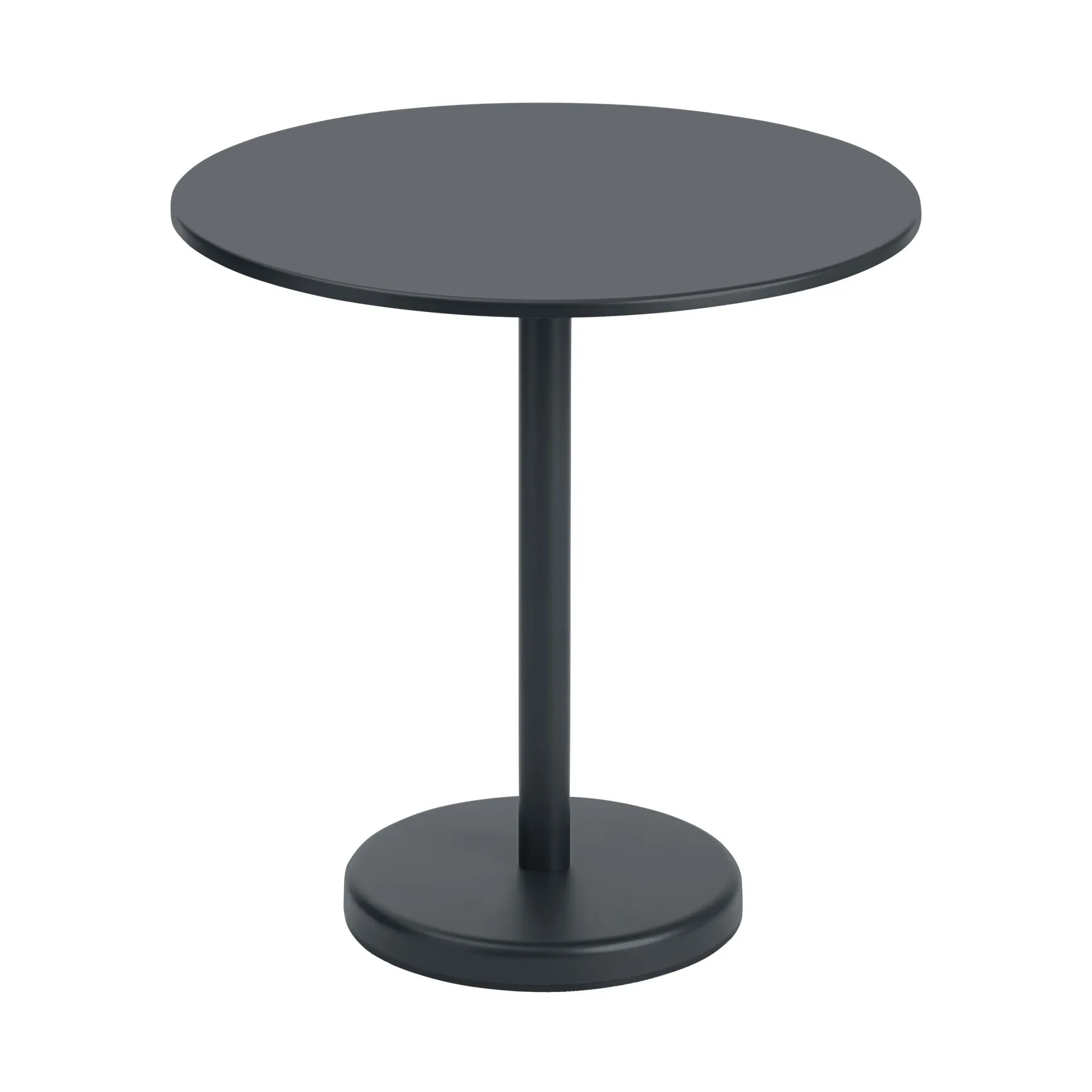 Table en acier Linear Ø70 cm, Black Muuto