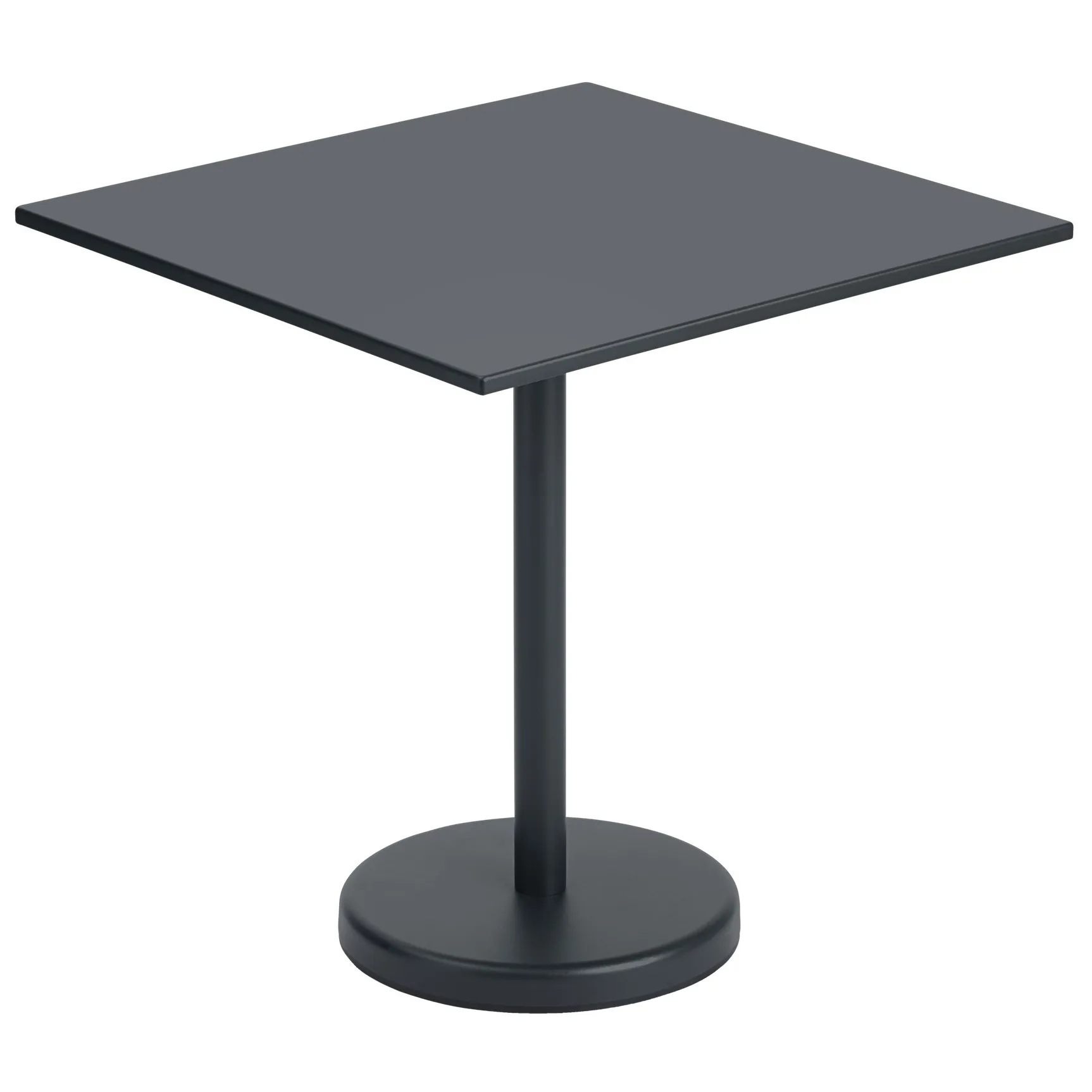 Table en acier Linear 70x70, Black Muuto
