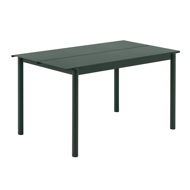 Table en acier Linear steel table 140 cm - Vert foncé - Muuto