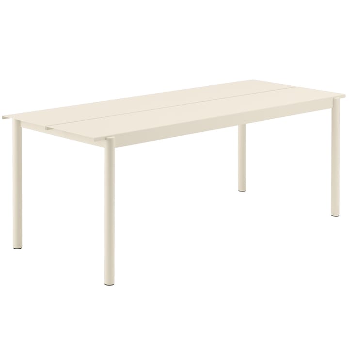 Table en acier Linear steel table 200 cm - Blanc - Muuto