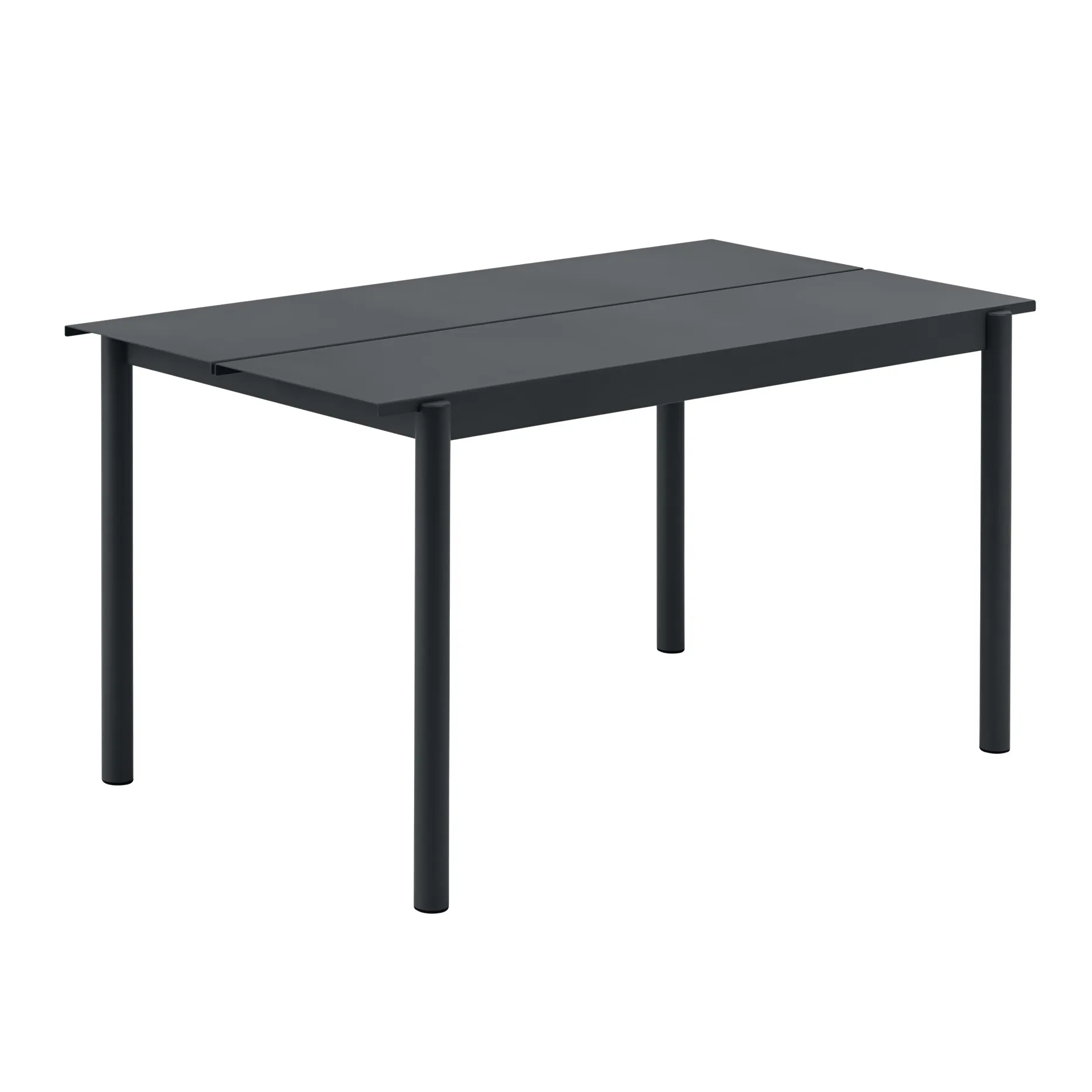 Table Linear steel table 140x75 cm, Black Muuto