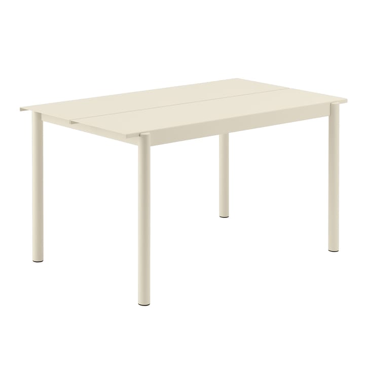 Table Linear steel table 140x75 cm - Blanc - Muuto