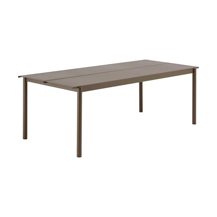 Table Linear Steel - Taupe, 220x90 cm - Muuto