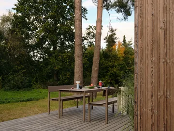 Table Linear Steel - Taupe, 220x90 cm - Muuto