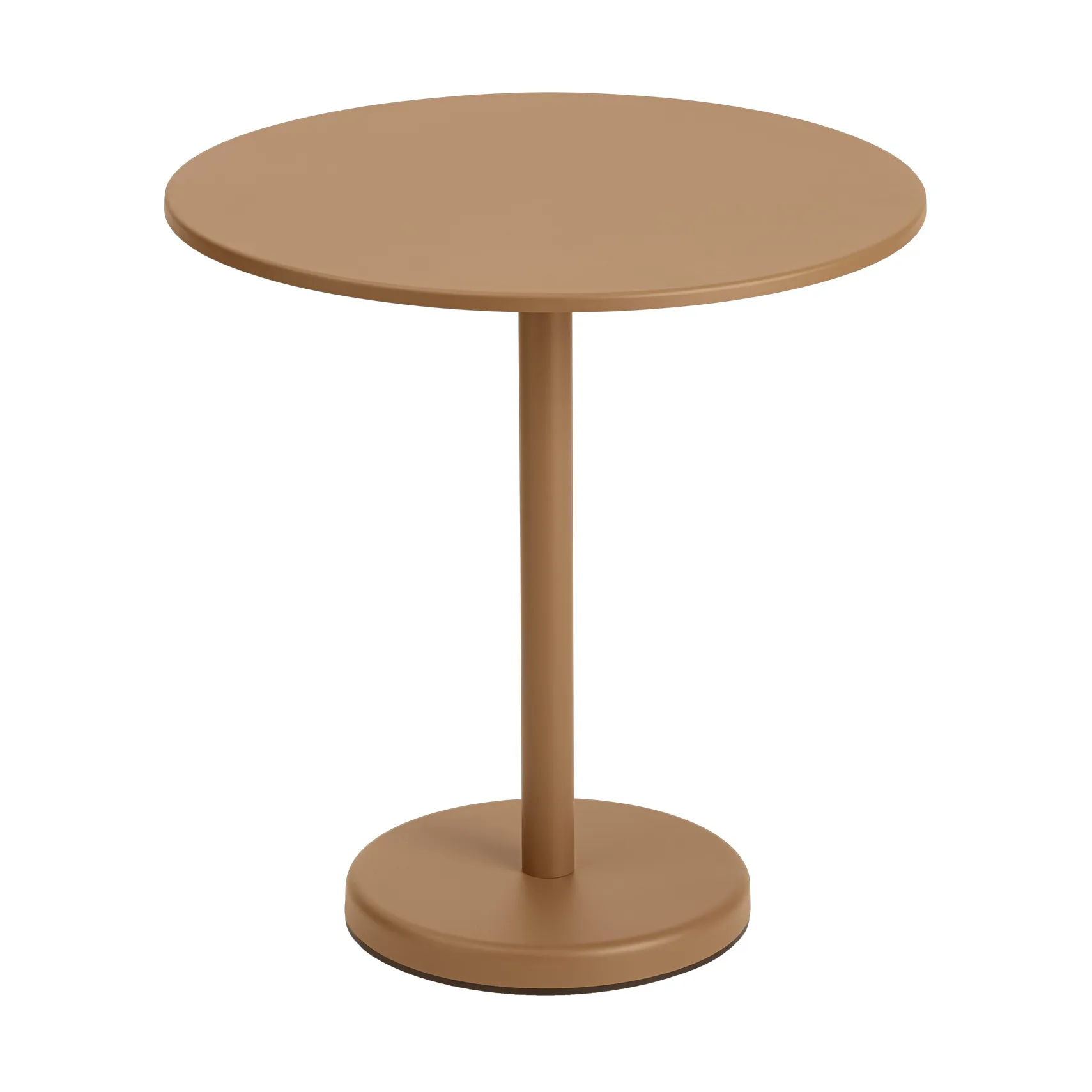 Table Linear Steel V2 Ø70 cm Burnt orange,  Muuto