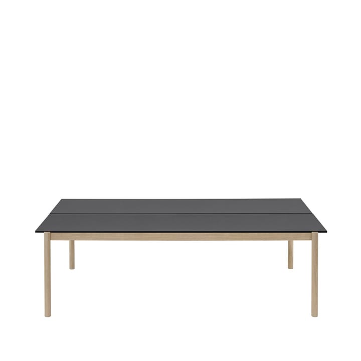 Table Linear System - Black nanolaminate-Black-Oak - Muuto