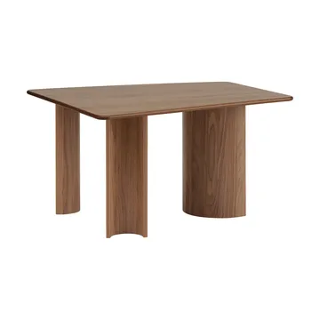 Table Re-norm - Placage noyer laqué, 130x120 cm - Muuto