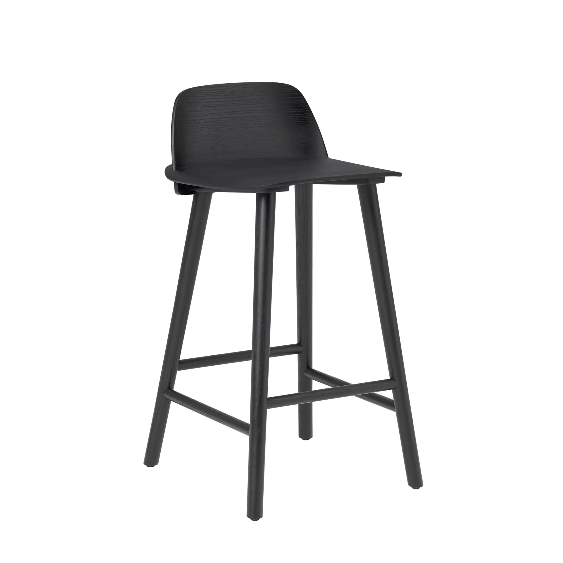 Tabouret de bar 65 cm Nerd, noir Muuto