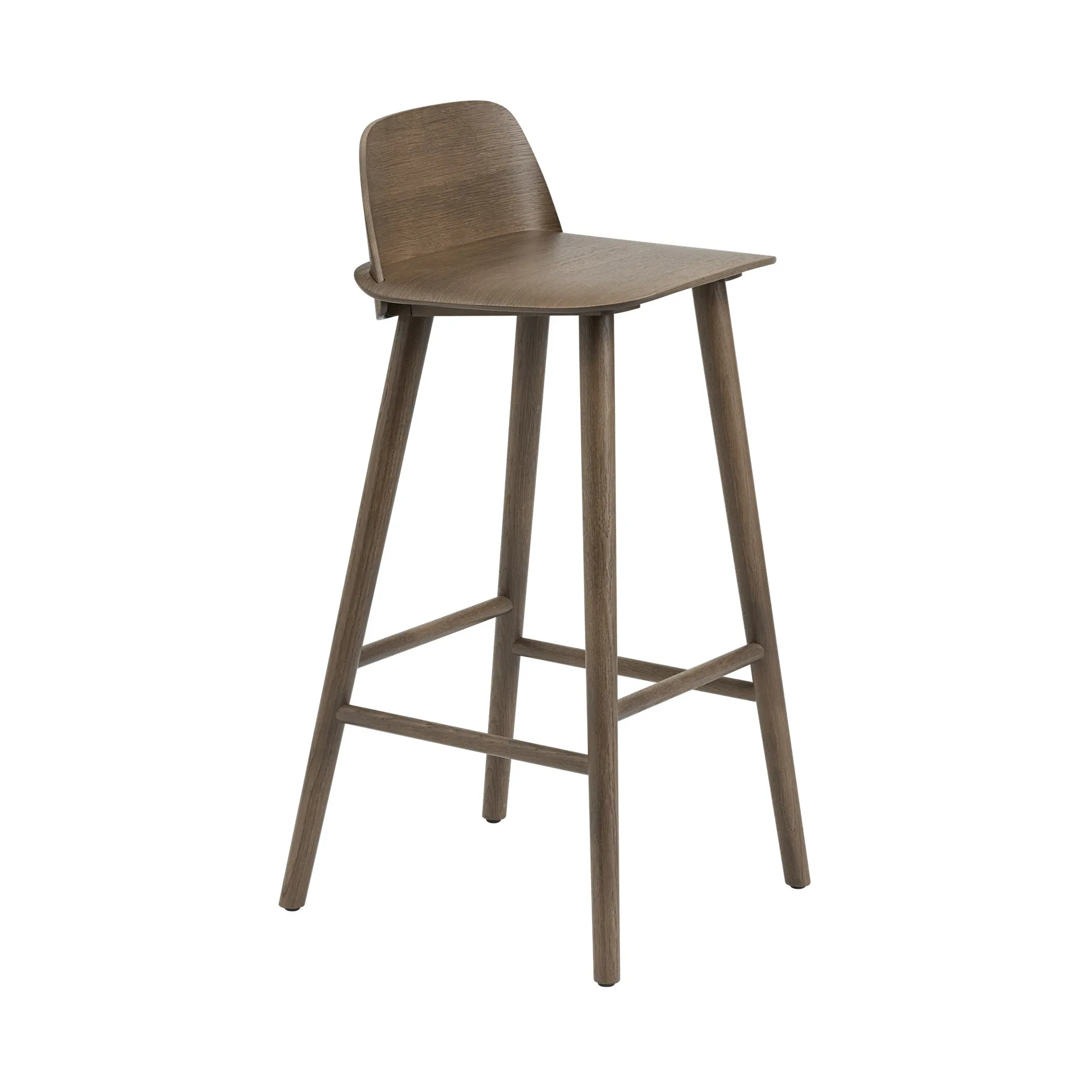 Tabouret de bar 65 cm Nerd, Stained dark brown Muuto