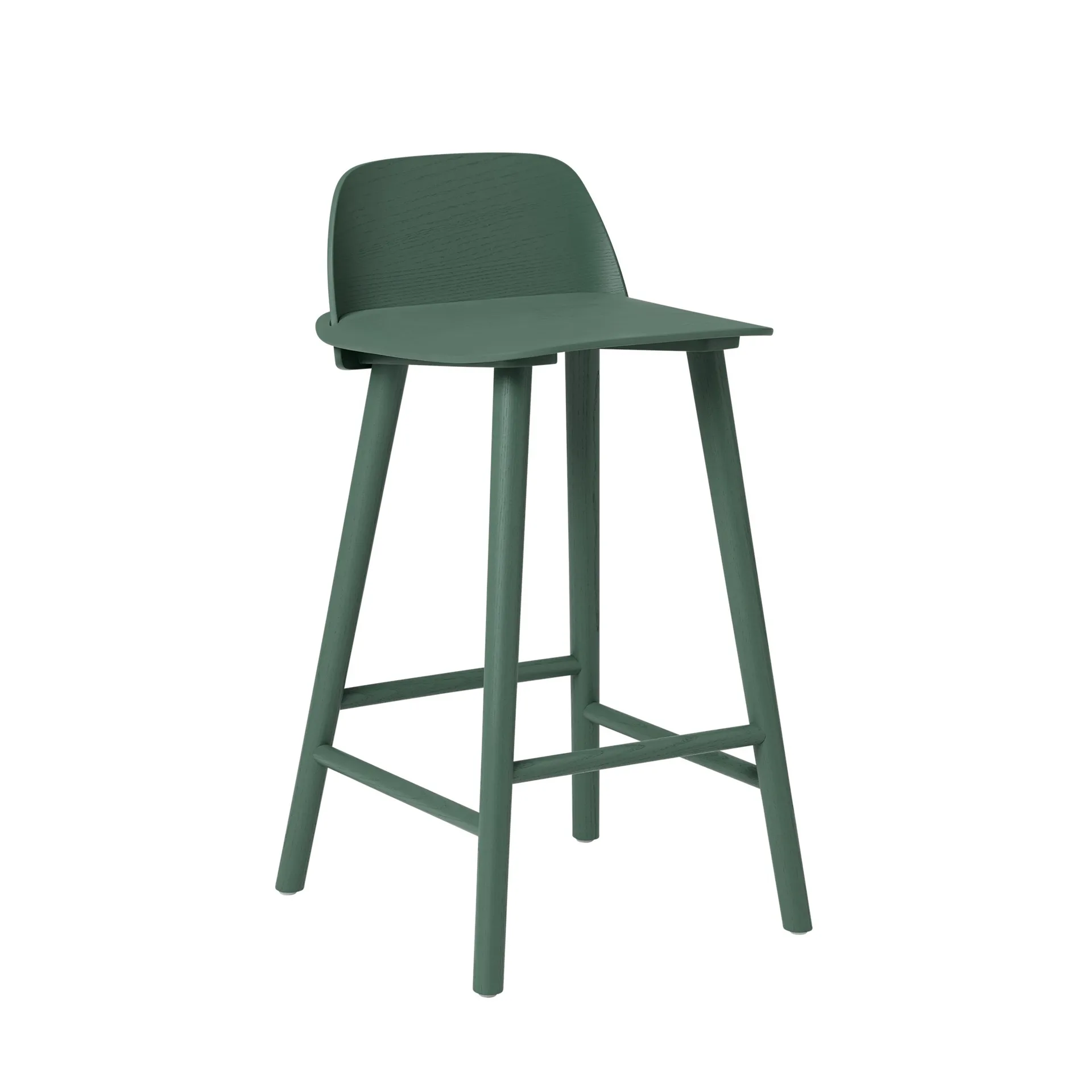 Tabouret de bar 65 cm Nerd, vert foncé Muuto