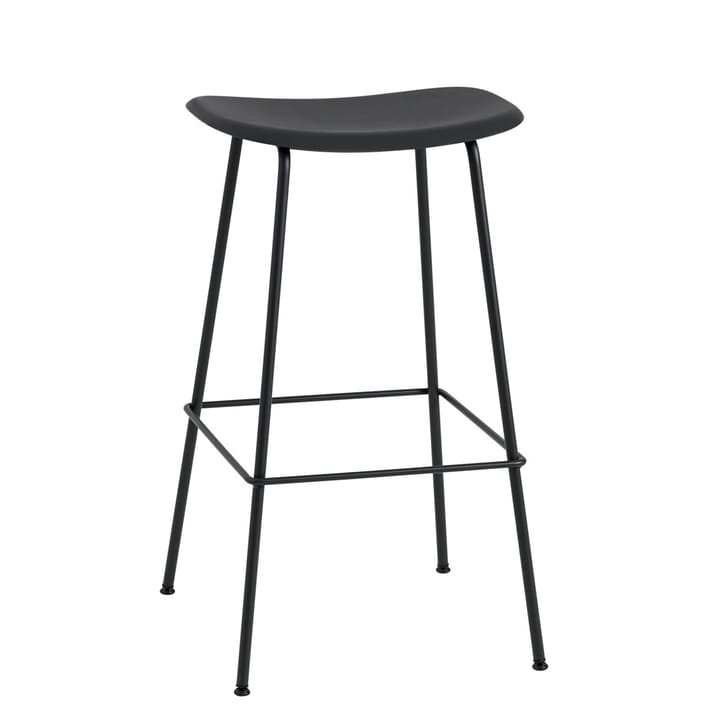 Tabouret de bar 75 cm Fiber Tube - noir - Muuto