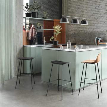 Tabouret de bar 75 cm Fiber Tube - noir - Muuto