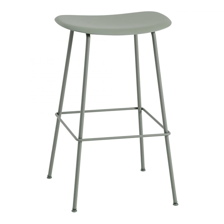 Tabouret de bar 75 cm Fiber Tube - vert poudreux - Muuto