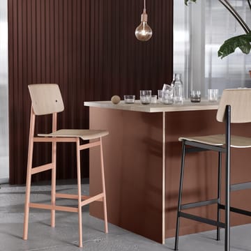 Tabouret de bar Loft - black, haut, structure en acier noir - Muuto