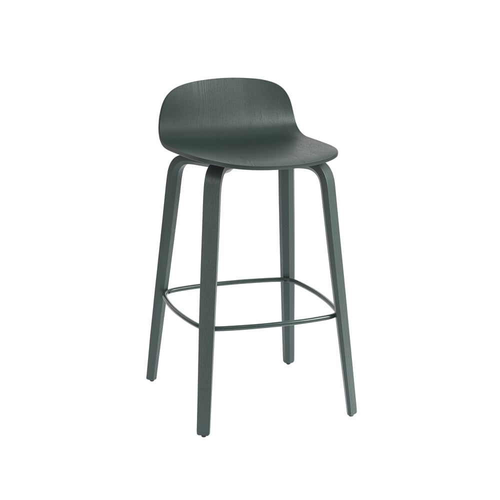 Muuto Tabouret de bar Visu Dark green-Dark green | Design Scandinave | Tabourets de bar | Vert