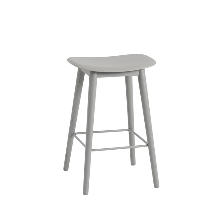 Tabouret Fiber counter 65 cm - grey, pieds gris - Muuto