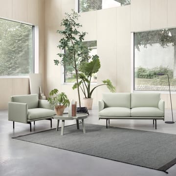 Tapis en laine Ply 170x240 cm - gris foncé - Muuto