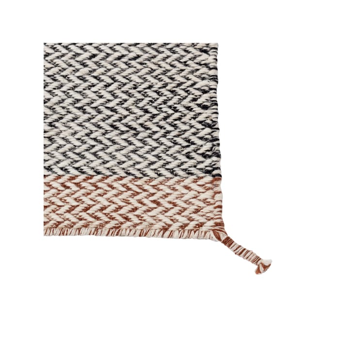 Tapis en laine Ply 170x240 cm, noir-blanc Muuto