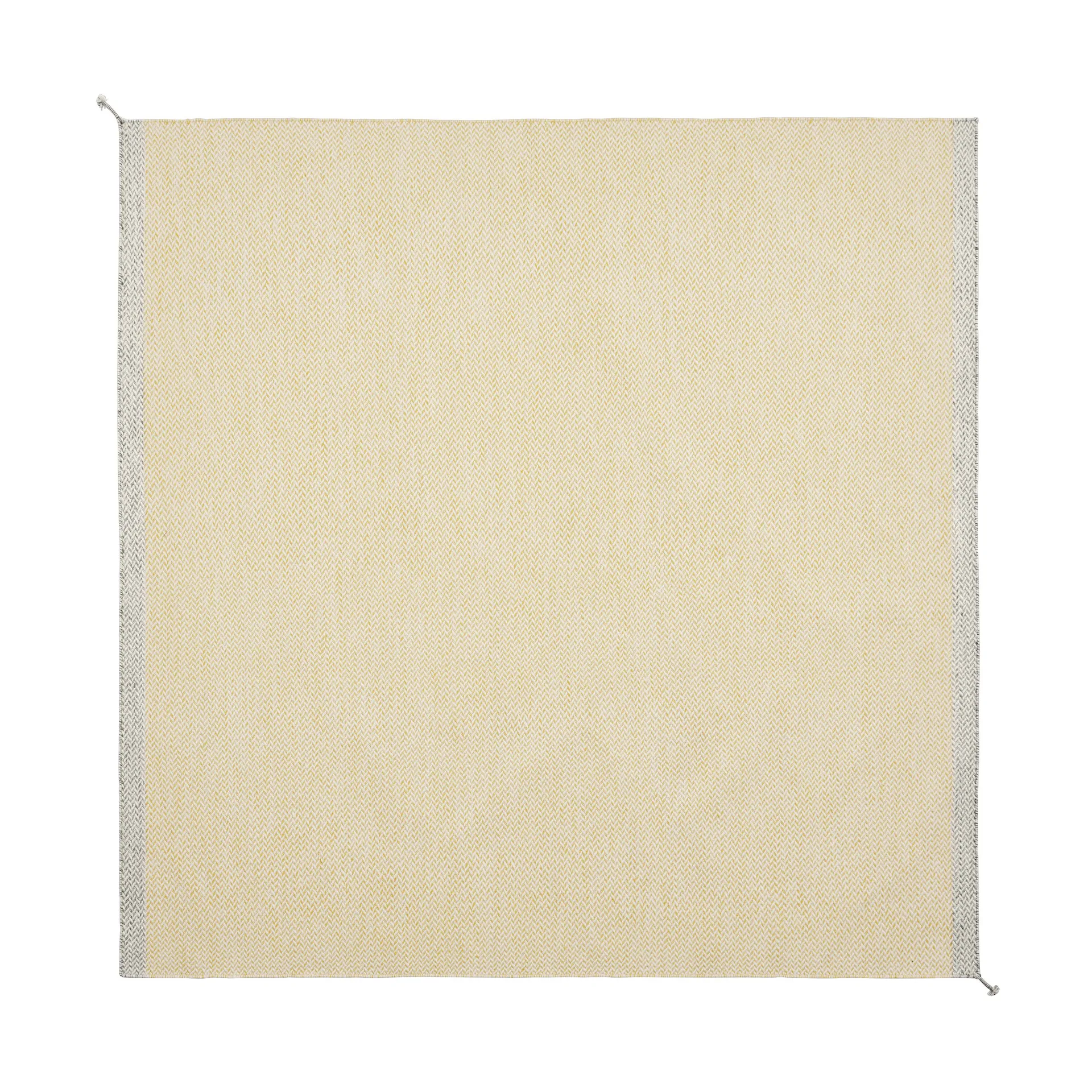 Tapis en laine Ply 240x240 cm, Yellow Muuto