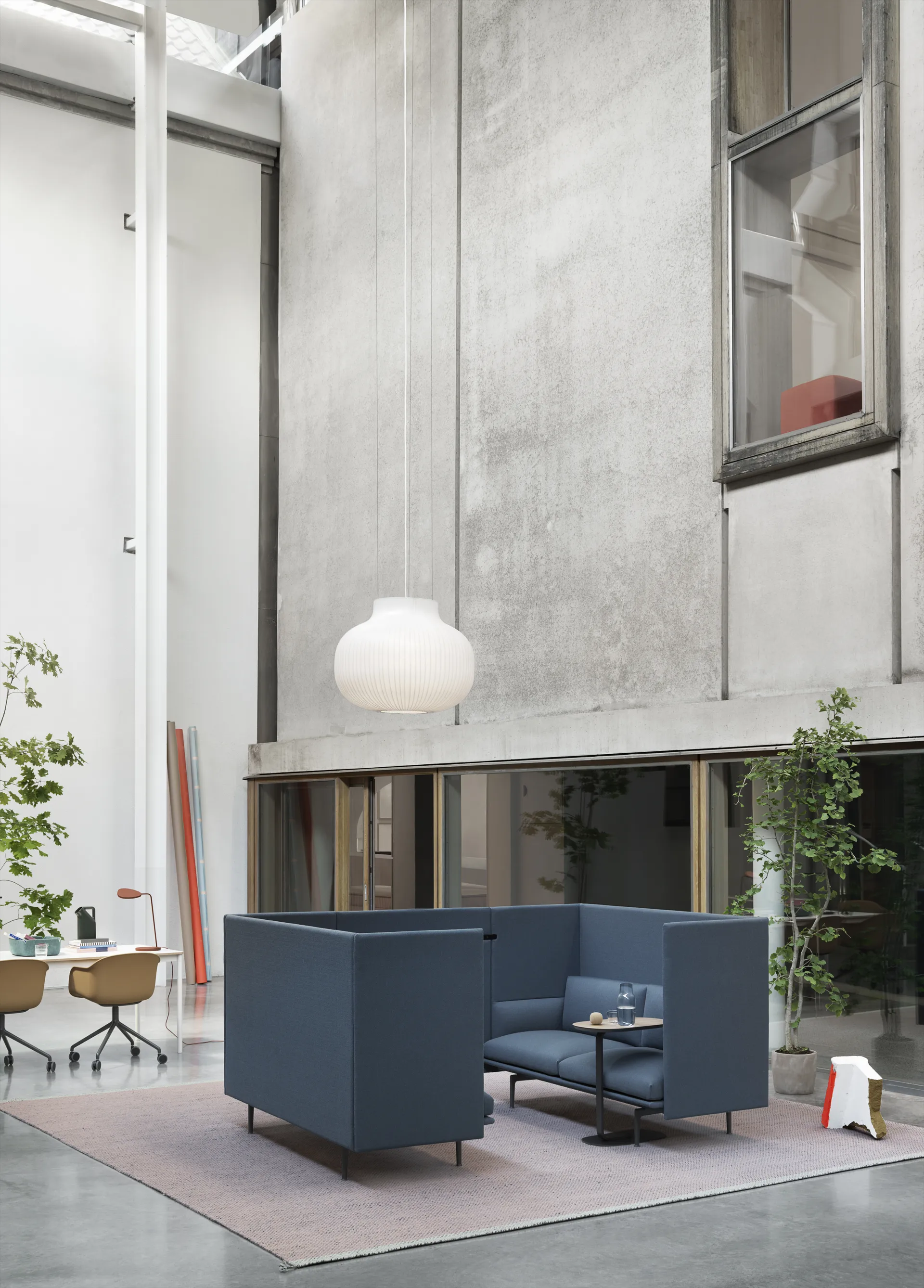 Tapis en laine Ply 270x360 cm, Light Rose Muuto