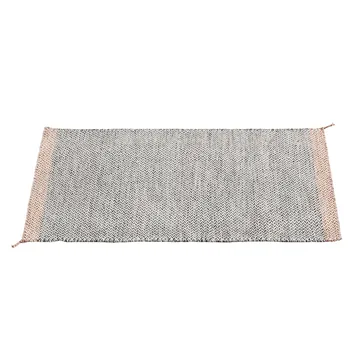 Tapis en laine Ply 85x140 cm - noir-blanc - Muuto