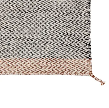 Tapis en laine Ply 85x140 cm - noir-blanc - Muuto