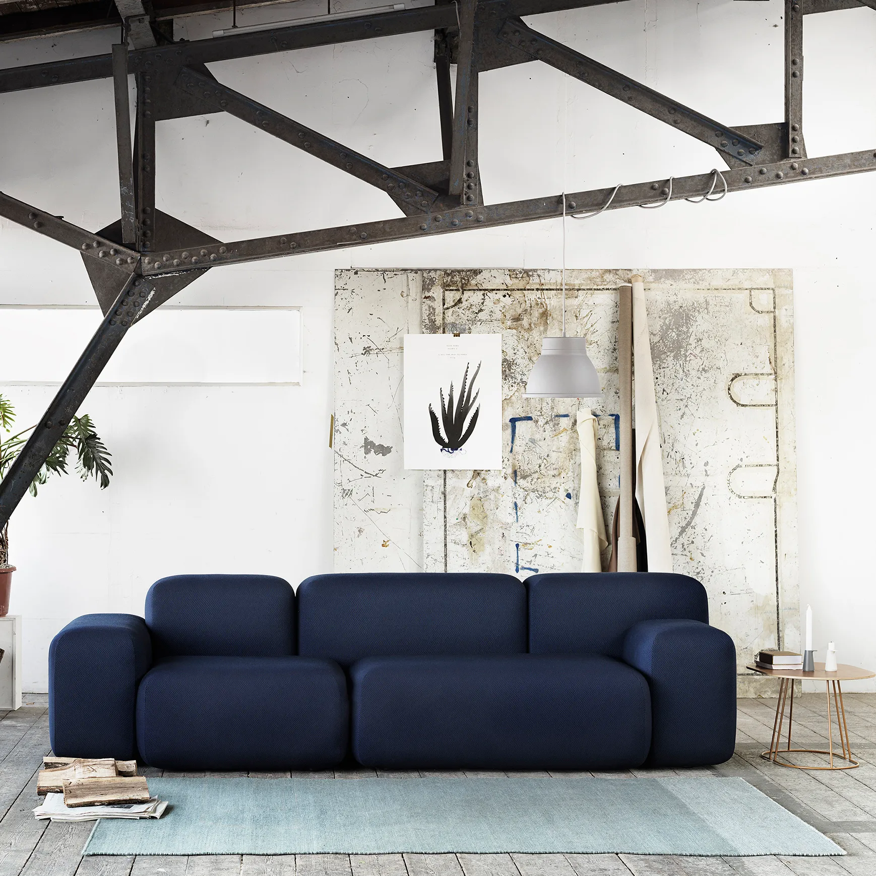 Tapis Varjo 200x300 cm, bleu Muuto