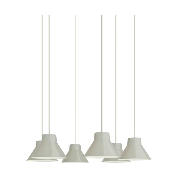 Top Pendant Cluster 6 suspension - Gris, Ø21 cm - Muuto